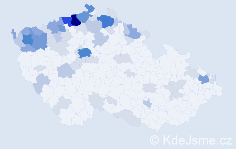 Jméno: 'Christa', počet výskytů 172 v celé ČR