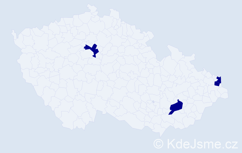 Jméno: 'Kerem', počet výskytů 4 v celé ČR