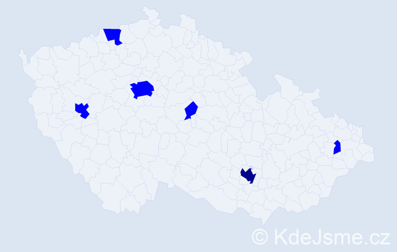 Jméno: 'Verena', počet výskytů 7 v celé ČR