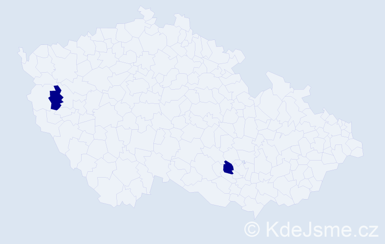 Jméno: 'Kevin Anthony', počet výskytů 2 v celé ČR