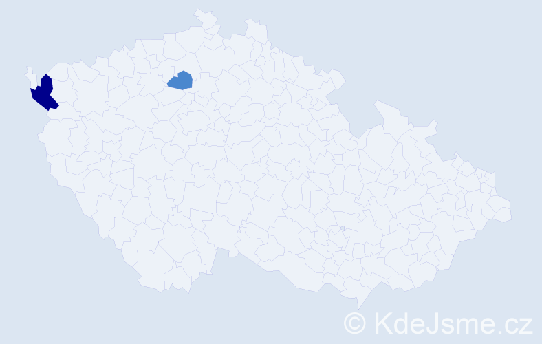 Jméno: 'Thien Kim', počet výskytů 4 v celé ČR