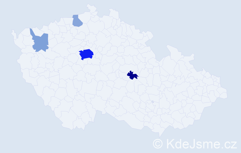 Jméno: 'Assel', počet výskytů 26 v celé ČR