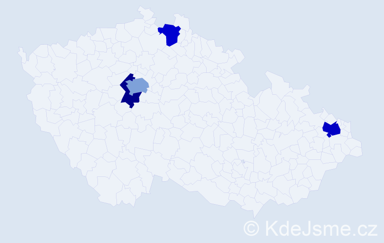 Jméno: 'Thanh Xuan', počet výskytů 6 v celé ČR