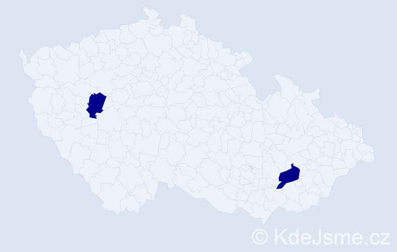 Jméno: 'Peppino', počet výskytů 2 v celé ČR