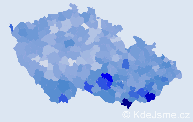 Jméno: 'Ludvík', počet výskytů 8214 v celé ČR