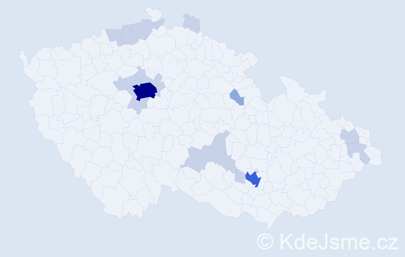 Jméno: 'Hasmik', počet výskytů 36 v celé ČR