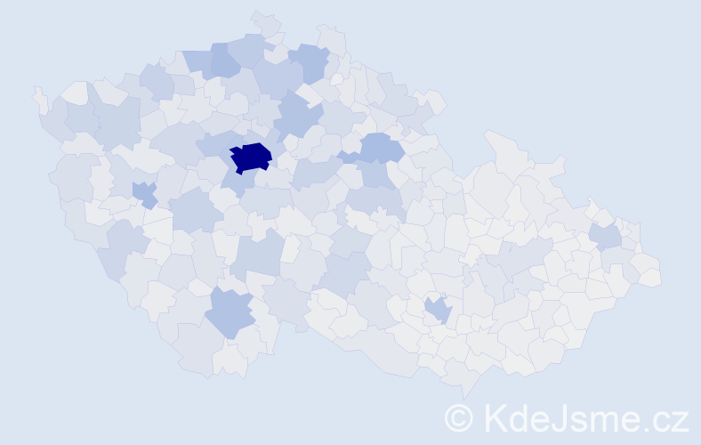 Jméno: 'Květa', počet výskytů 7608 v celé ČR