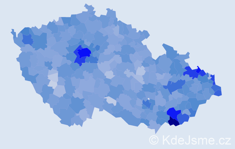 Jméno: 'Alžběta', počet výskytů 13333 v celé ČR