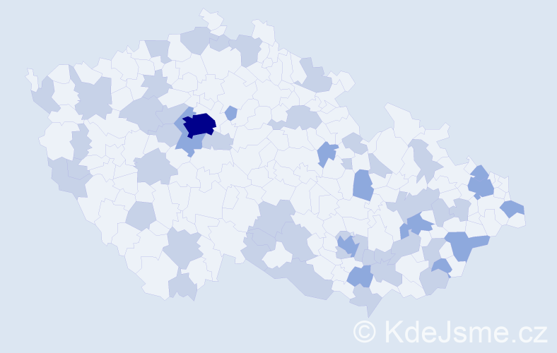 Jméno: 'Eliana', počet výskytů 77 v celé ČR