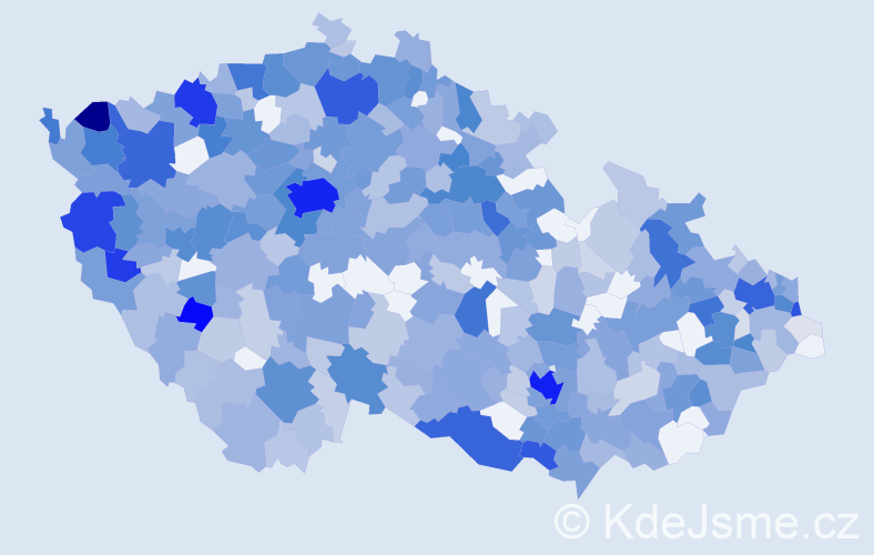 Jméno: 'Valentina', počet výskytů 1218 v celé ČR