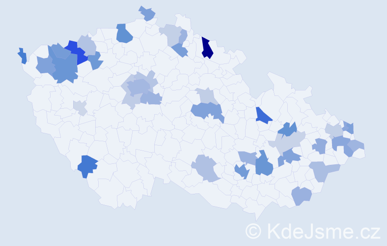 Jméno: 'Astrid', počet výskytů 71 v celé ČR