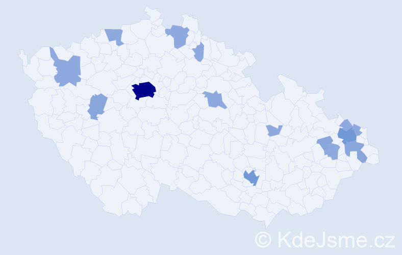 Jméno: 'Enrique', počet výskytů 31 v celé ČR