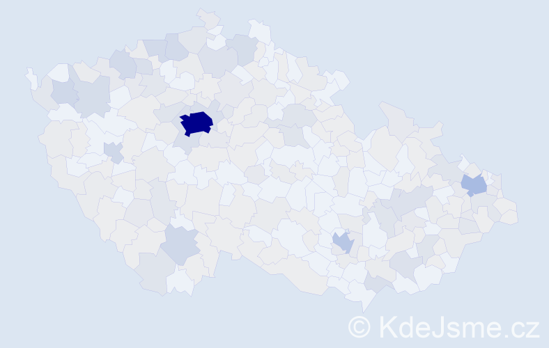 Jméno: 'Jelena', počet výskytů 526 v celé ČR