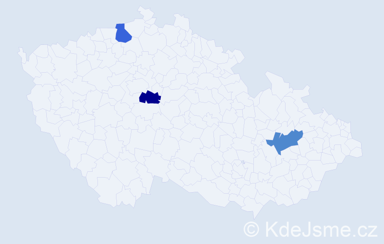 Jméno: 'Josef Adam', počet výskytů 3 v celé ČR