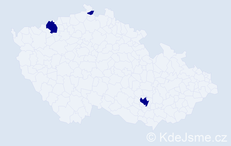 Jméno: 'Artašes', počet výskytů 3 v celé ČR