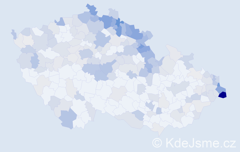 Jméno: 'Teresa', počet výskytů 470 v celé ČR