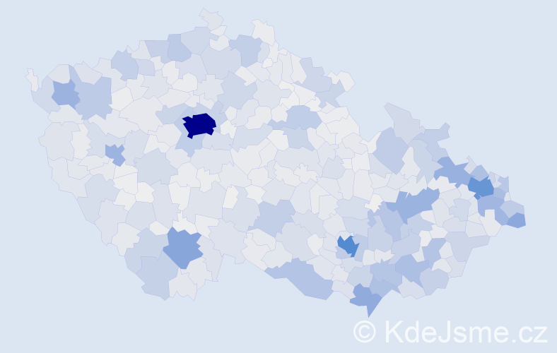 Jméno: 'Terezie', počet výskytů 6094 v celé ČR