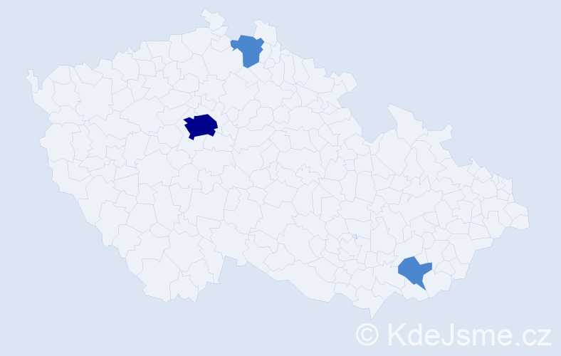 Jméno: 'Iya', počet výskytů 5 v celé ČR