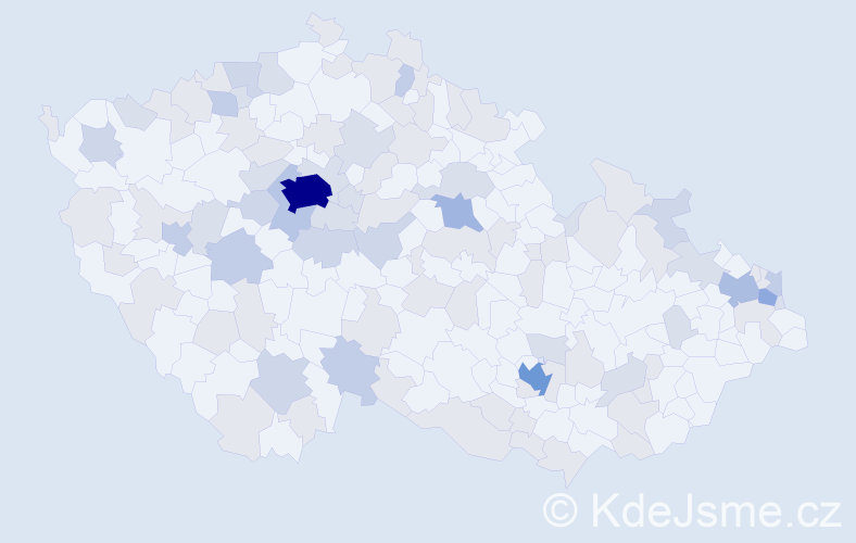 Jméno: 'Nikoleta', počet výskytů 214 v celé ČR