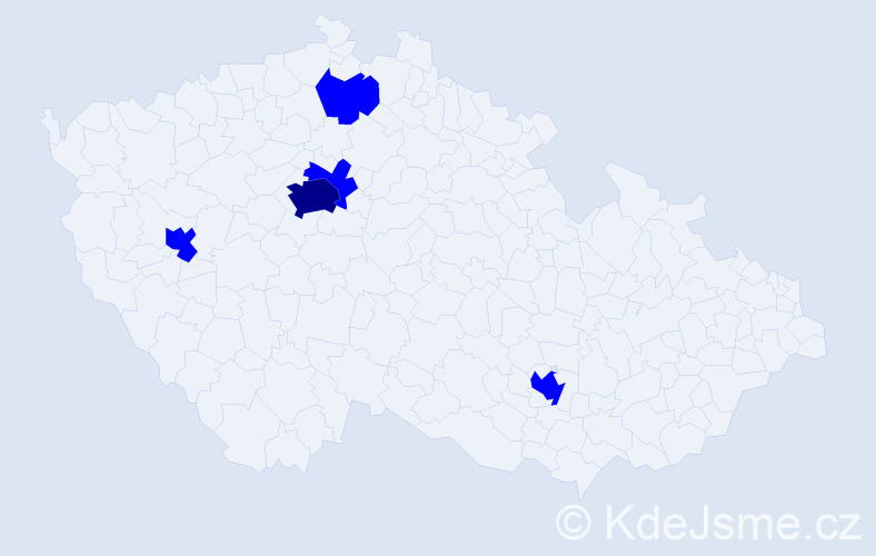 Jméno: 'Carina', počet výskytů 6 v celé ČR
