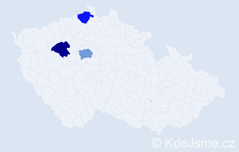 Jméno: 'Miroslav Daniel', počet výskytů 6 v celé ČR