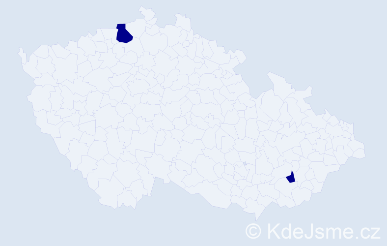 Jméno: 'Dragi', počet výskytů 2 v celé ČR