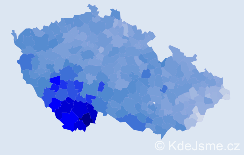 Jméno: 'Růžena', počet výskytů 35384 v celé ČR
