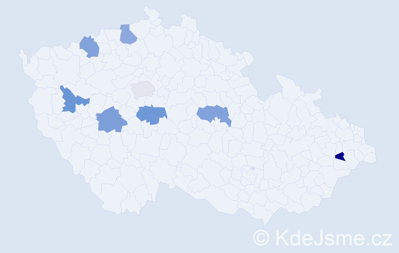 Jméno: 'Martin Michael', počet výskytů 8 v celé ČR