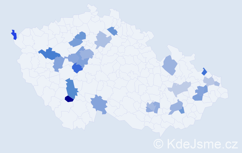 Jméno: 'Theo', počet výskytů 40 v celé ČR