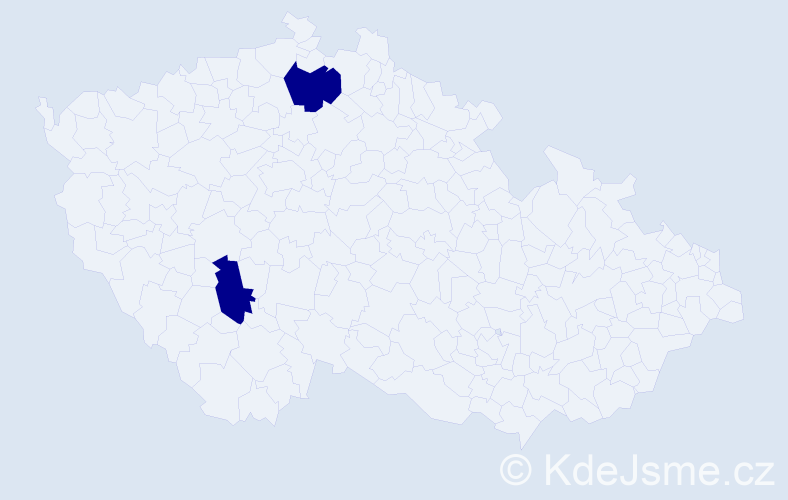 Jméno: 'Otomara', počet výskytů 2 v celé ČR