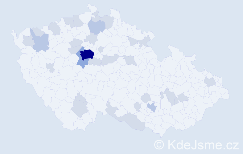 Jméno: 'Jevgenij', počet výskytů 54 v celé ČR