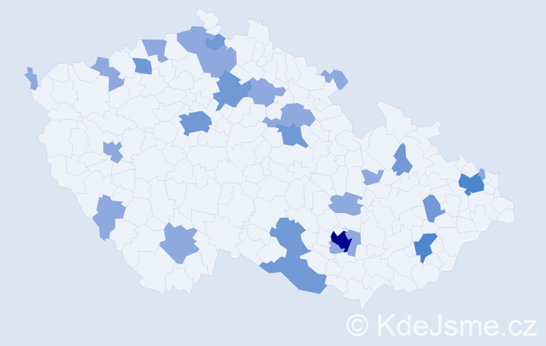 Jméno: 'Willi', počet výskytů 45 v celé ČR