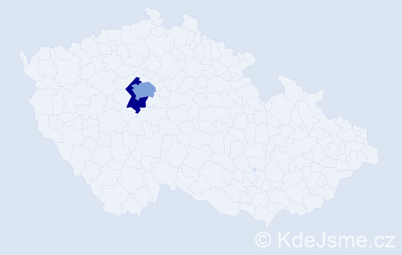 Jméno: 'Ian Peter', počet výskytů 3 v celé ČR