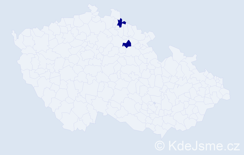 Jméno: 'Hong Tham', počet výskytů 2 v celé ČR