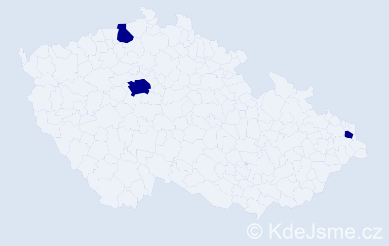 Jméno: 'Siegmund', počet výskytů 3 v celé ČR