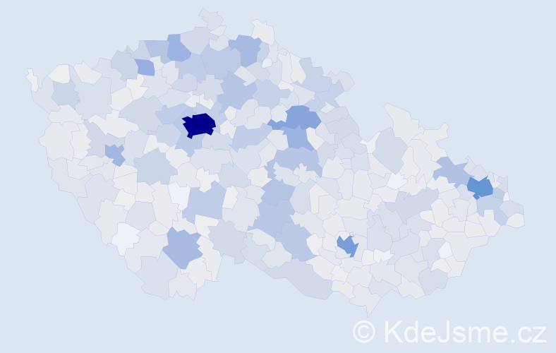 Jméno: 'Naďa', počet výskytů 2096 v celé ČR