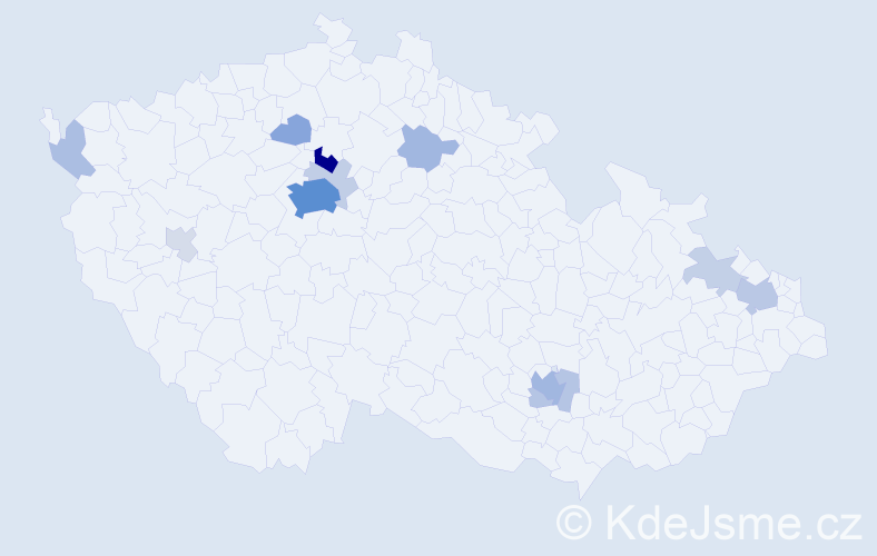 Jméno: 'Bojan', počet výskytů 57 v celé ČR