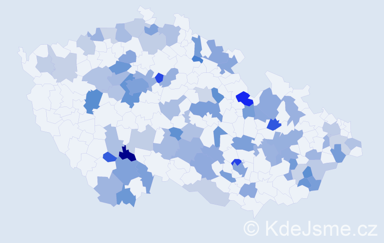 Jméno: 'Kvido', počet výskytů 138 v celé ČR