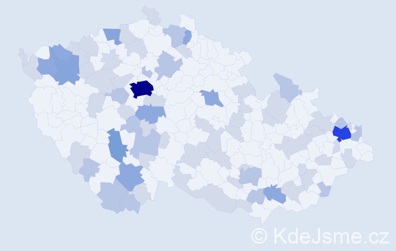 Jméno: 'Hanka', počet výskytů 142 v celé ČR