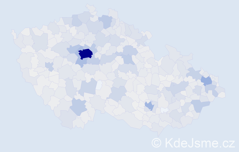 Jméno: 'Rozálie', počet výskytů 2824 v celé ČR