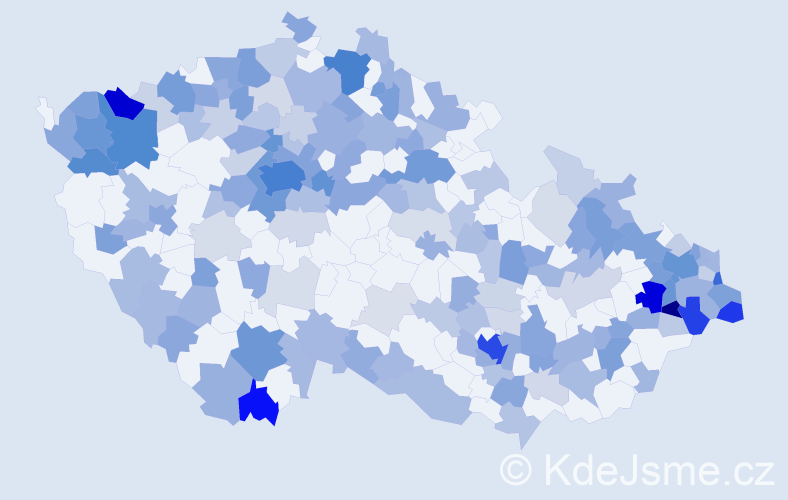 Jméno: 'Christian', počet výskytů 463 v celé ČR