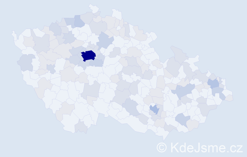 Jméno: 'Marie Anna', počet výskytů 230 v celé ČR