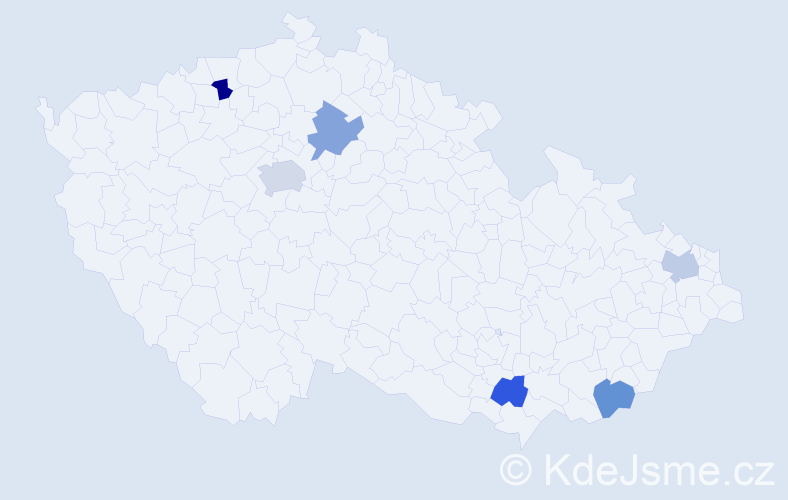 Jméno: 'Duc Tuyen', počet výskytů 7 v celé ČR