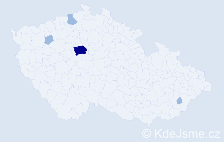 Jméno: 'Svjatoslav', počet výskytů 7 v celé ČR