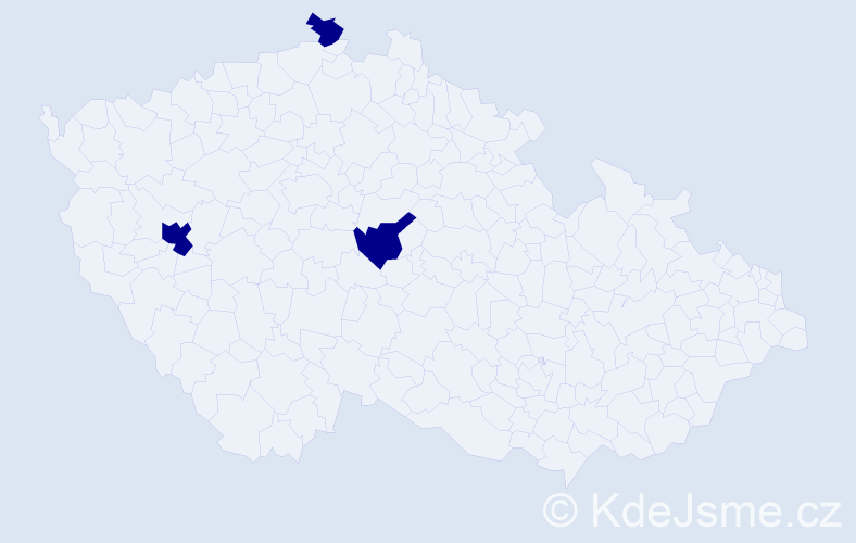 Jméno: 'Tien Quang', počet výskytů 3 v celé ČR