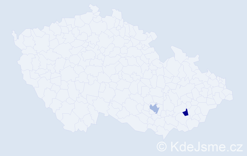 Jméno: 'Velislav', počet výskytů 2 v celé ČR