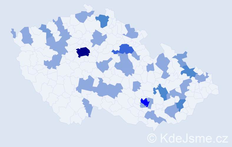Jméno: 'Luboslav', počet výskytů 70 v celé ČR