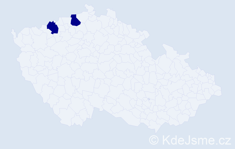 Jméno: 'Thanh Xuan', počet výskytů 2 v celé ČR
