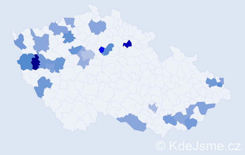 Jméno: 'Otýlie', počet výskytů 40 v celé ČR