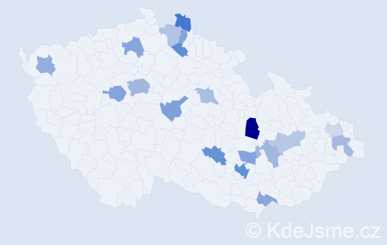Jméno: 'Dag', počet výskytů 33 v celé ČR